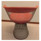 LL - Pair of Vintage Knoll Platner Armchairs with Orange Fabric