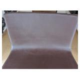 ML - Blu Dot Brown Leather Stella Lounge Chair with Chrome Legs