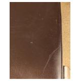 ML - Blu Dot Brown Leather Stella Lounge Chair with Chrome Legs