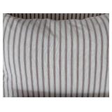 ML - Lee Industries Slipcovered Armchair with Striped Fabric and Decorative Pillow