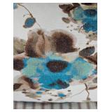 ML - Lee Industries Slipcovered Armchair with Striped Fabric and Decorative Pillow