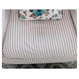 ML - Lee Industries Slipcovered Armchair with Striped Upholstery