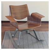 ML - Blu Dot Buttercup Rocking Chair with Wood and Metal Frame