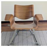 ML - Blu Dot Buttercup Rocking Chair with Wood and Metal Frame