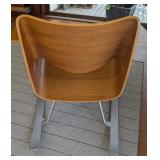 ML - Blu Dot Buttercup Rocking Chair with Wood and Metal Frame