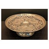 LL - Antique Whiting Pierced Sterling Silver Footed Dish
