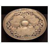 LL - Antique Whiting Pierced Sterling Silver Footed Dish