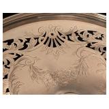 LL - Antique Whiting Pierced Sterling Silver Footed Dish