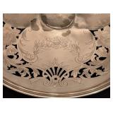 LL - Antique Whiting Pierced Sterling Silver Footed Dish