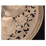 LL - Antique Whiting Pierced Sterling Silver Footed Dish