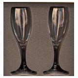 LL - 3 Sets of 2 Christofle Albi Champagne Flutes with Gift Boxes
