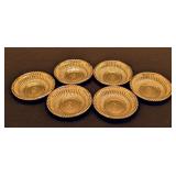 LL - Set of 6 Vintage Wallace Sterling Silver Nut Cups