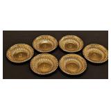 LL - Set of 6 Vintage Wallace Sterling Silver Nut Cups