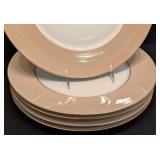 LL - Set of 5 Jean Louis Coquet Limoges Damas Charger Plates 12.5 Inch
