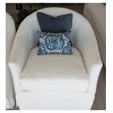 ML - Pair of Essentials for Living Stitch and Hand Swivel Club Chairs