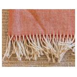 LL - Pair of Lands Downunder Italian Herringbone Throw Blankets 61 x 54 Inches