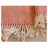 LL - Pair of Lands Downunder Italian Herringbone Throw Blankets 61 x 54 Inches