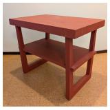 ML - Painted Wood Side Table with Shelf