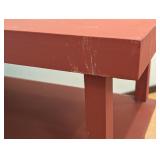 ML - Painted Wood Side Table with Shelf