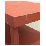 ML - Painted Wood Side Table with Shelf