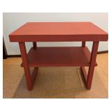 ML - Painted Wood Side Table with Shelf