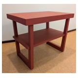 ML - Painted Wood Side Table with Shelf