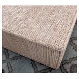 ML - Large Seagrass Coffee Table Ottoman