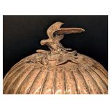 LL - Antique Silver Plated Egg Coddler with Eagle Finial