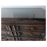 ML - Antique Style Johnson Furniture Co. Dresser with Ornate Detailing