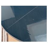 ML - Round Blue Painted Pedestal Dining Table