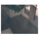 ML - Round Blue Painted Pedestal Dining Table