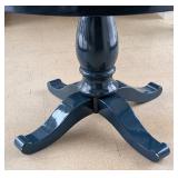 ML - Round Blue Painted Pedestal Dining Table