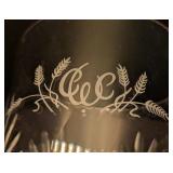 ML - Set of 4 Monogrammed Peill and Putzler Crystal Old Fashioned Glasses