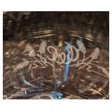 ML - Set of 4 Monogrammed Peill and Putzler Crystal Old Fashioned Glasses