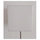ML - Petite Table Lamp with Square White Shade and Wood Base