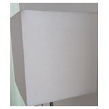 ML - Petite Table Lamp with Square White Shade and Wood Base