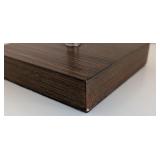 ML - Petite Table Lamp with Square White Shade and Wood Base