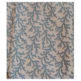 LL - Pair of Custom Tablecloths with Blue and Cream Patterns, Fits 9 x 4 ft Table