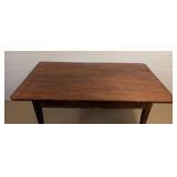 LL - Vintage Wood Dining Table with Tapered Legs
