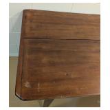 LL - Vintage Wood Dining Table with Tapered Legs