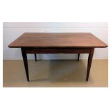 LL - Vintage Wood Dining Table with Tapered Legs