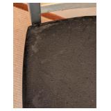 LL - Emeco Navy Chair with Black Upholstered Seat and Back