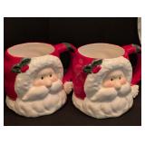LL - Assorted Christmas Servingware Set with Santa Mugs and Mariposa Platter