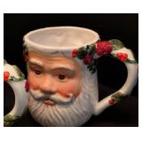 LL - Assorted Christmas Servingware Set with Santa Mugs and Mariposa Platter