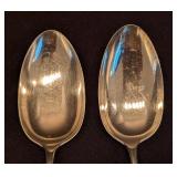 LL - Pair of  Vintage Wallace Sterling Silver Serving Spoons