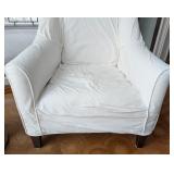 ML - Room and Board White Slipcovered Armchair