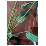 ML - 5 Foot Tall Potted Faux Plant with Decorative Pot