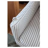 ML - Lee Industries Striped Slipcovered Armchair