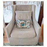 ML - Lee Industries Slipcovered Armchair with Pillows