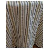 ML - Velvet Striped Tablecloth for 4.5 ft Table